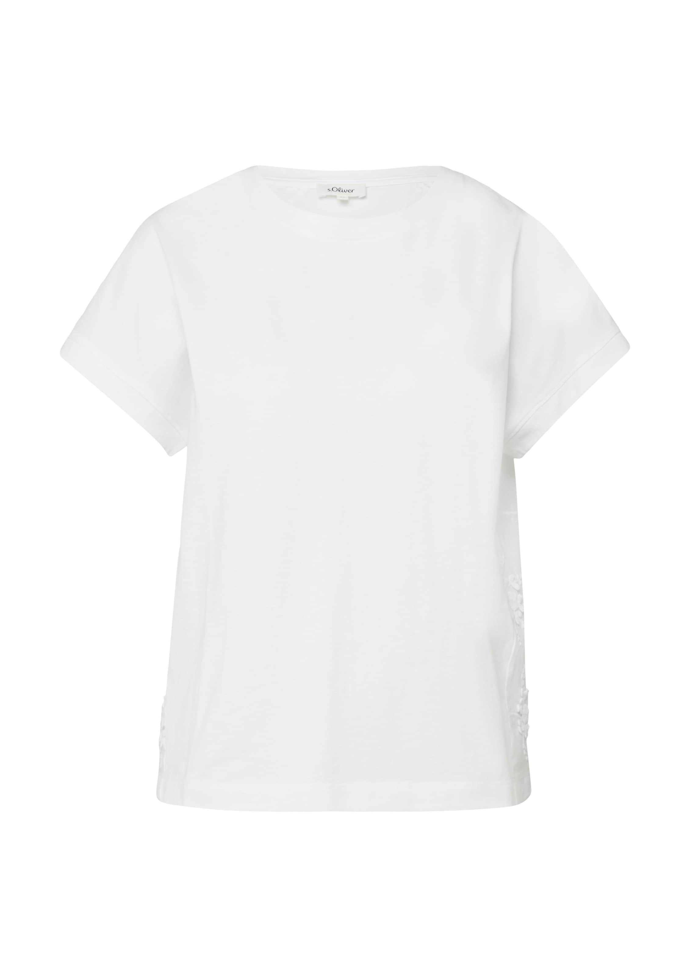 T-shirt s.Oliver en blanc : devant