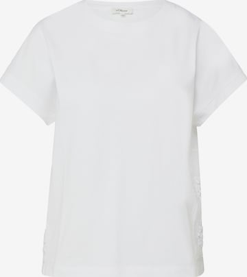 T-shirt s.Oliver en blanc : devant