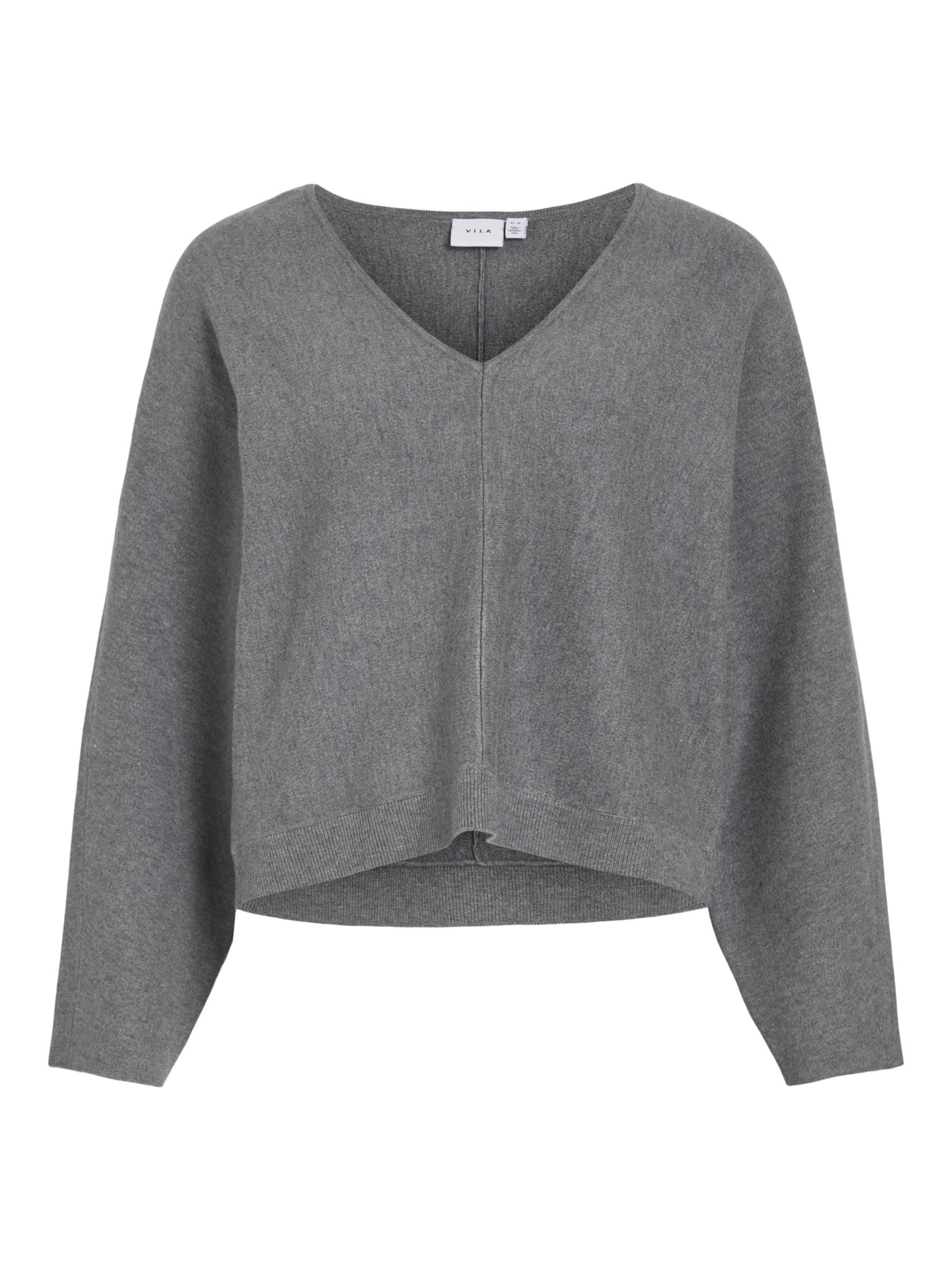 VILA - Jersey en gris: frente