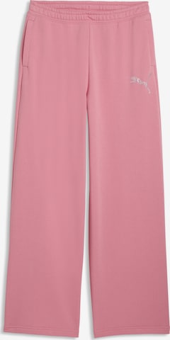 Wide Leg Pantalon 'Essentials' PUMA en rose : devant