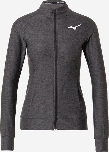 MIZUNO Sports sweat jacket in Black mottled, Item view