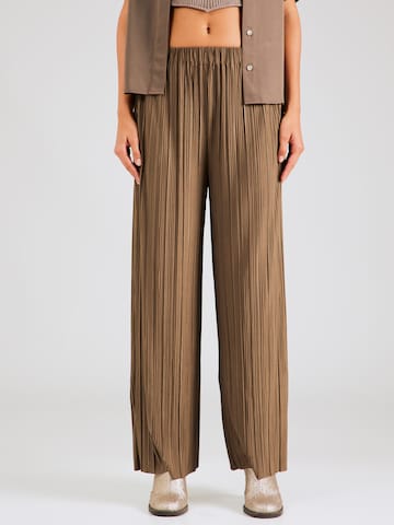 Wide Leg Pantalon 'UMA' Samsøe Samsøe en marron : devant