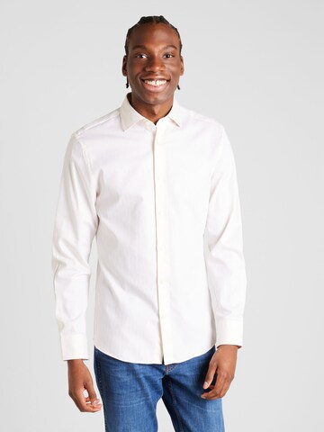 Tiger of Sweden - Regular Fit Camisa 'ADLEY' em branco: frente