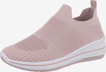 Ital-Design Slip-Ons in Pink: front