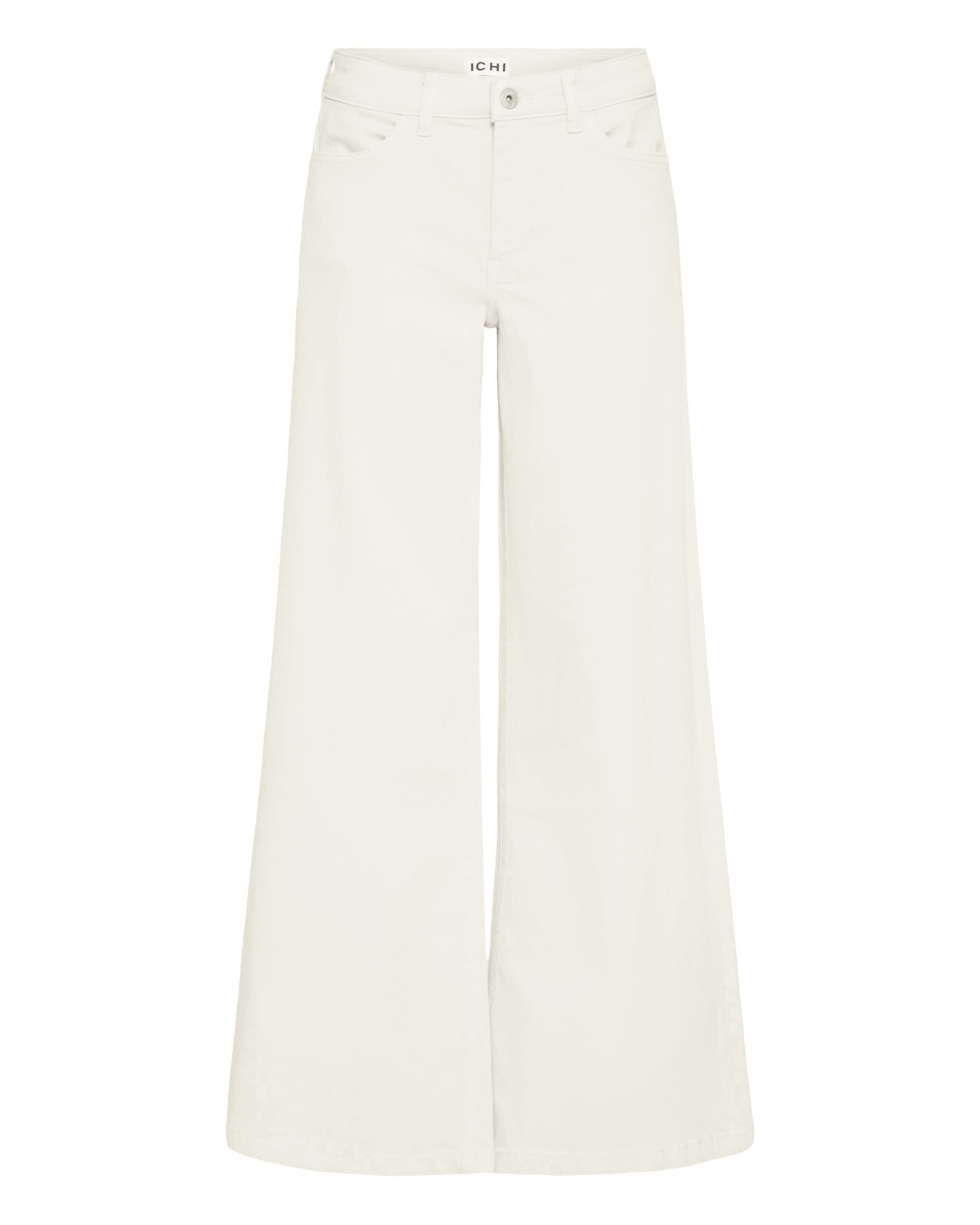 ICHI Wide leg Jeans 'IHZiggy' in Wit: voorkant