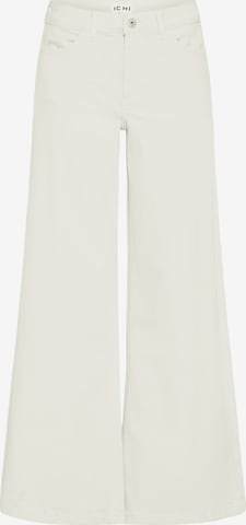 ICHI Wide Leg Jeans 'IHZiggy' in Weiß: Vorderseite