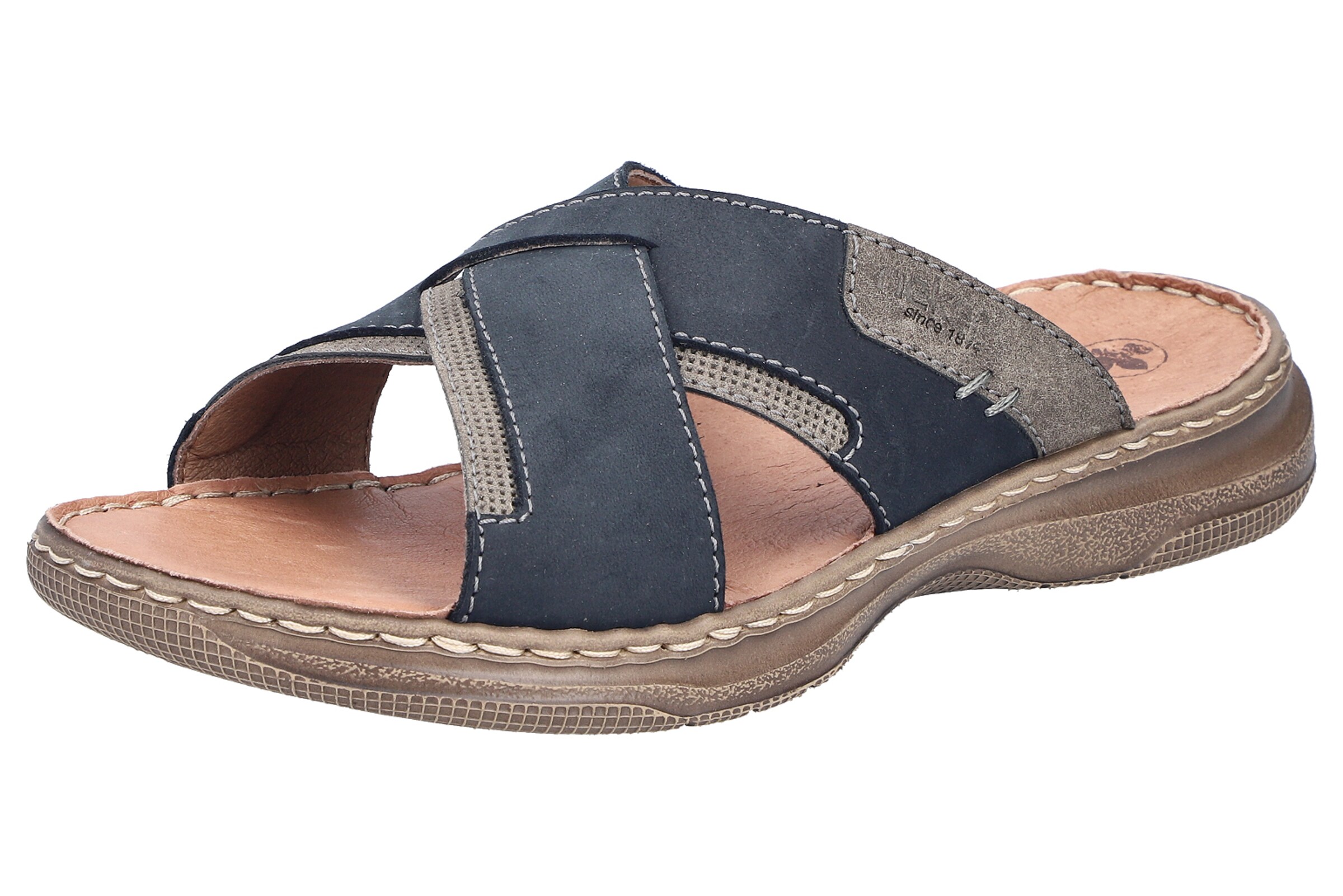 Rieker Pantoletten '21493' in beige / navy, Produktansicht