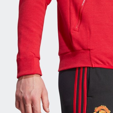 Vestes d’entraînement 'Manchester United Anthem' ADIDAS SPORTSWEAR en rouge