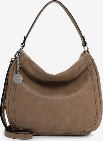 Sac bandoulière 'Piggy' Suri Frey en beige : devant