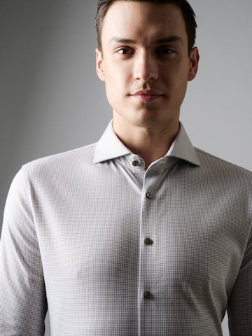 DESOTO Slim fit Button Up Shirt in Grey: front