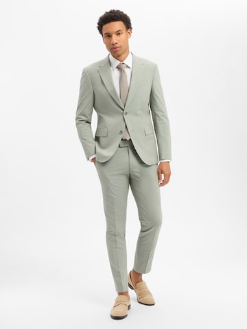 Coupe slim Pantalon à plis 'Melwin' STRELLSON en vert