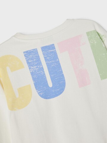 Sweat-shirt 'Cute' NAME IT en blanc