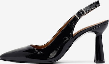 Décolleté sling di Derimod in nero: frontale