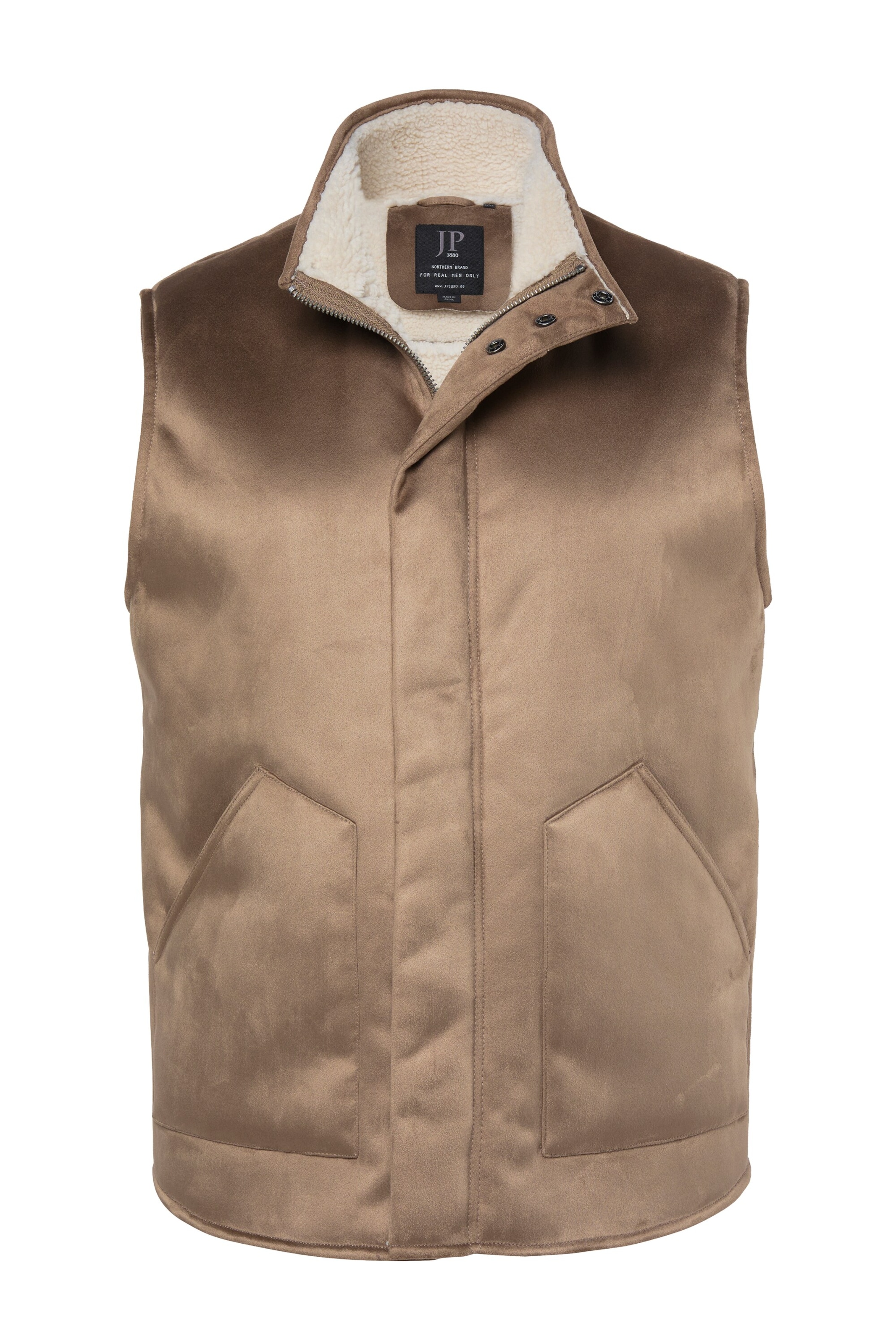 JP1880 Vest in Beige: front