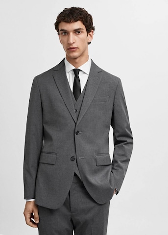 MANGO MAN Slim fit Suit Jacket 'Brasilia' in Grey: front