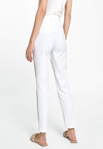 Regular Pantalon chino Fadenmeister Berlin en blanc