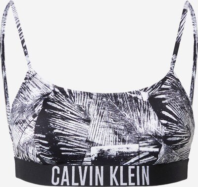 Calvin Klein Swimwear قطعة علوية من البيكيني بـ أسود / أبيض, عرض المنتج