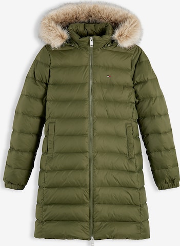 Manteau d’hiver Tommy Jeans en vert : devant