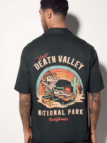 Next Regular fit Button Up Shirt in Black