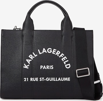 Karl Lagerfeld Дамска чанта в черно: отпред
