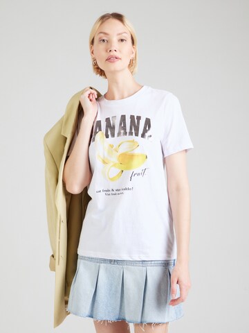 T-shirt Sublevel en blanc : devant