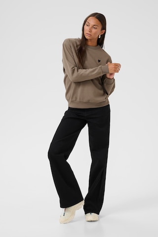 Kaffe Sweatshirt 'Liddy' in Brown