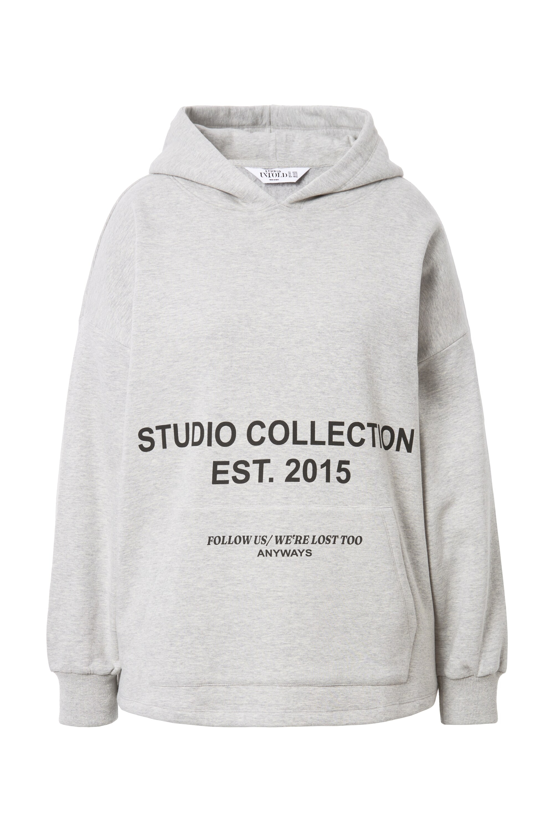 Studio Untold Sweatshirt in Grijs: voorkant