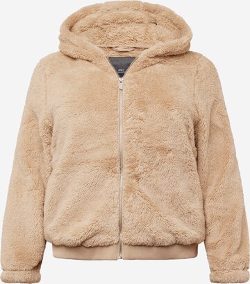 ONLY Carmakoma Between-Season Jacket 'NEW ANNA' in Beige: front