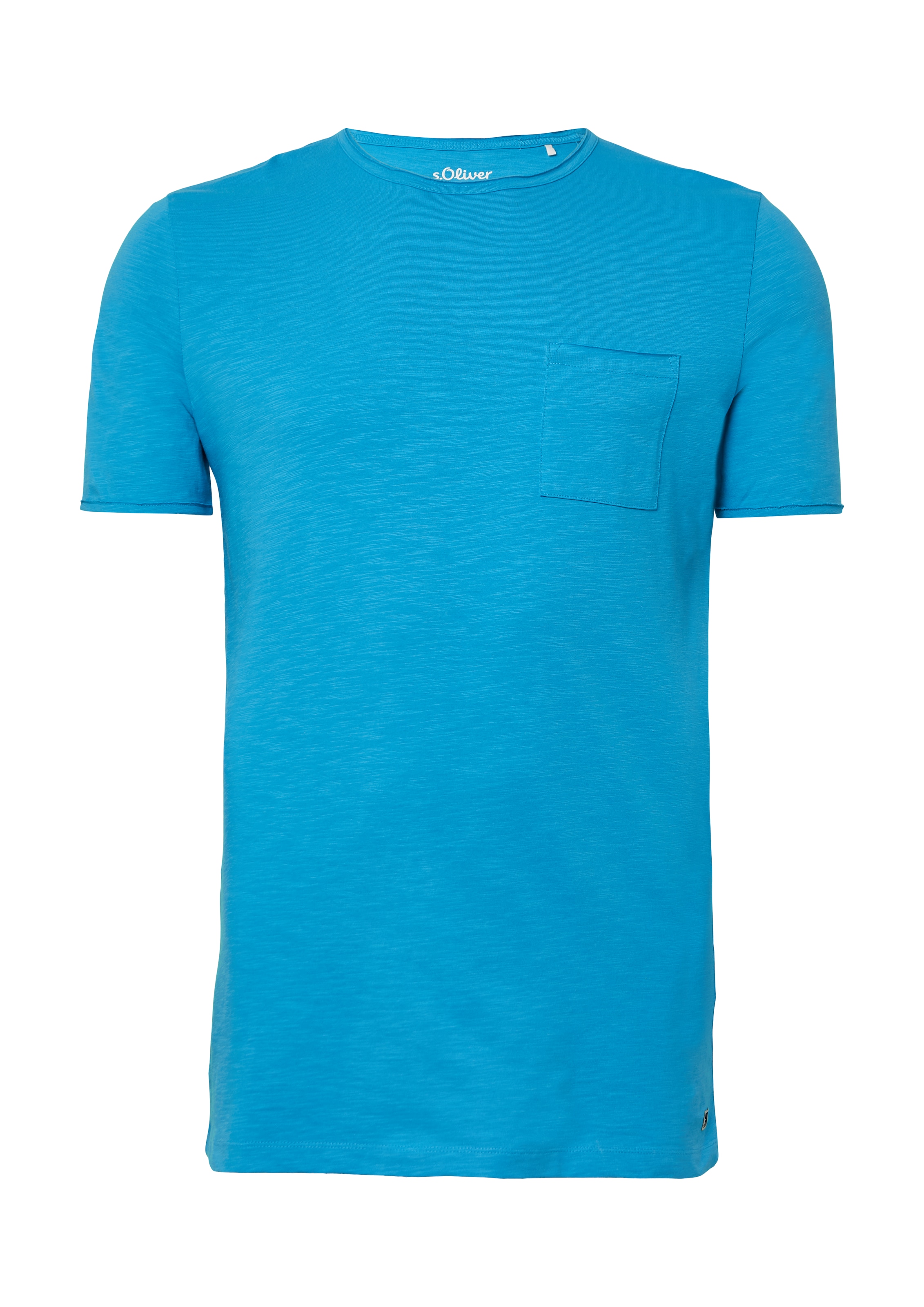 s.Oliver Men Tall Sizes Shirt in Blue: front
