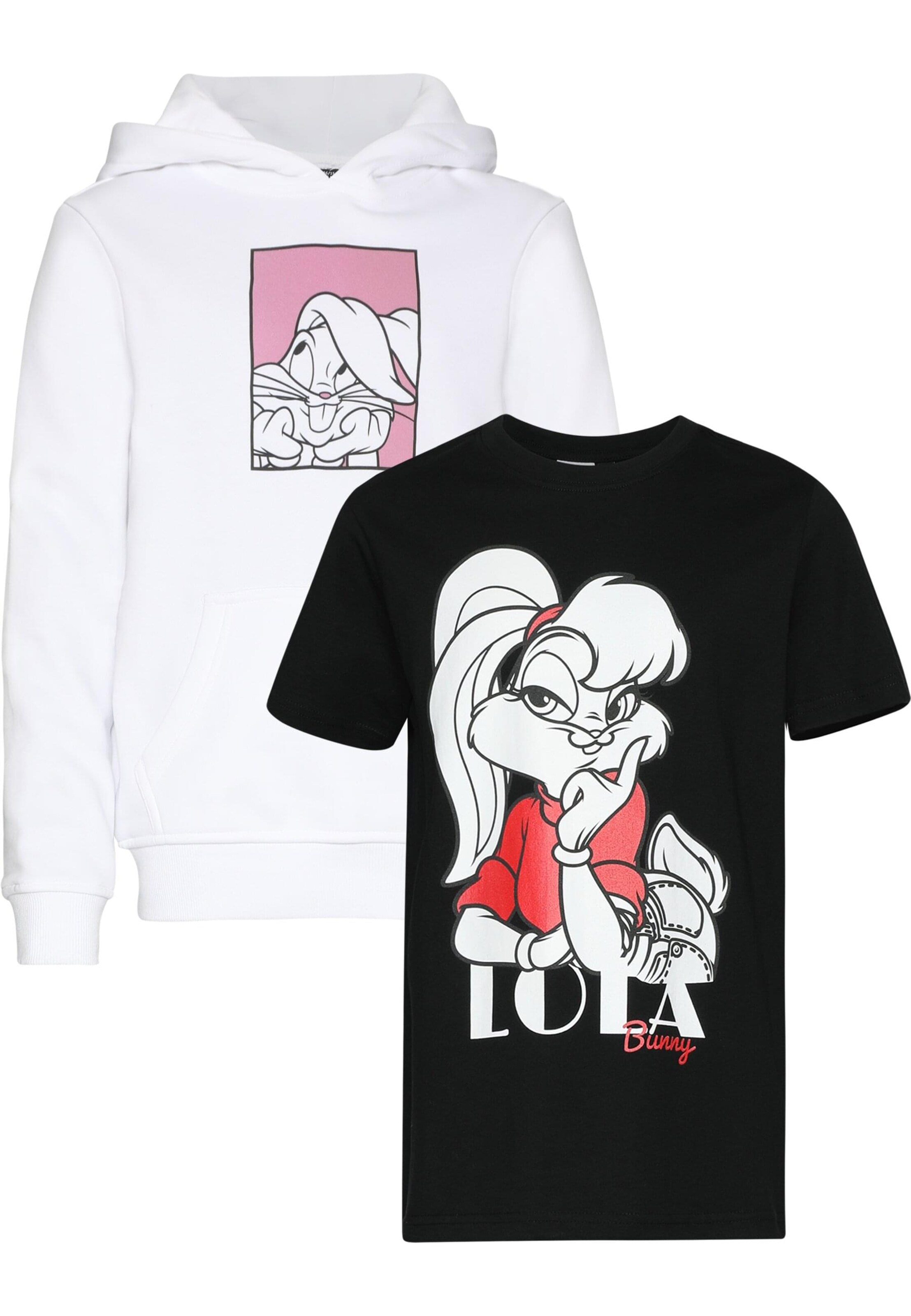 Mister Tee Koszulka 'Lola Bunny' w kolorze czarny: przód