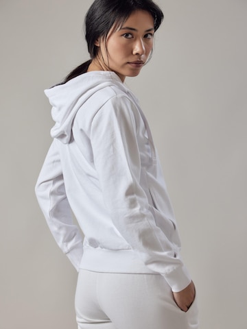 Felpa 'Felpa con Cappuccio e Zip' di OWN Off With Nature in bianco