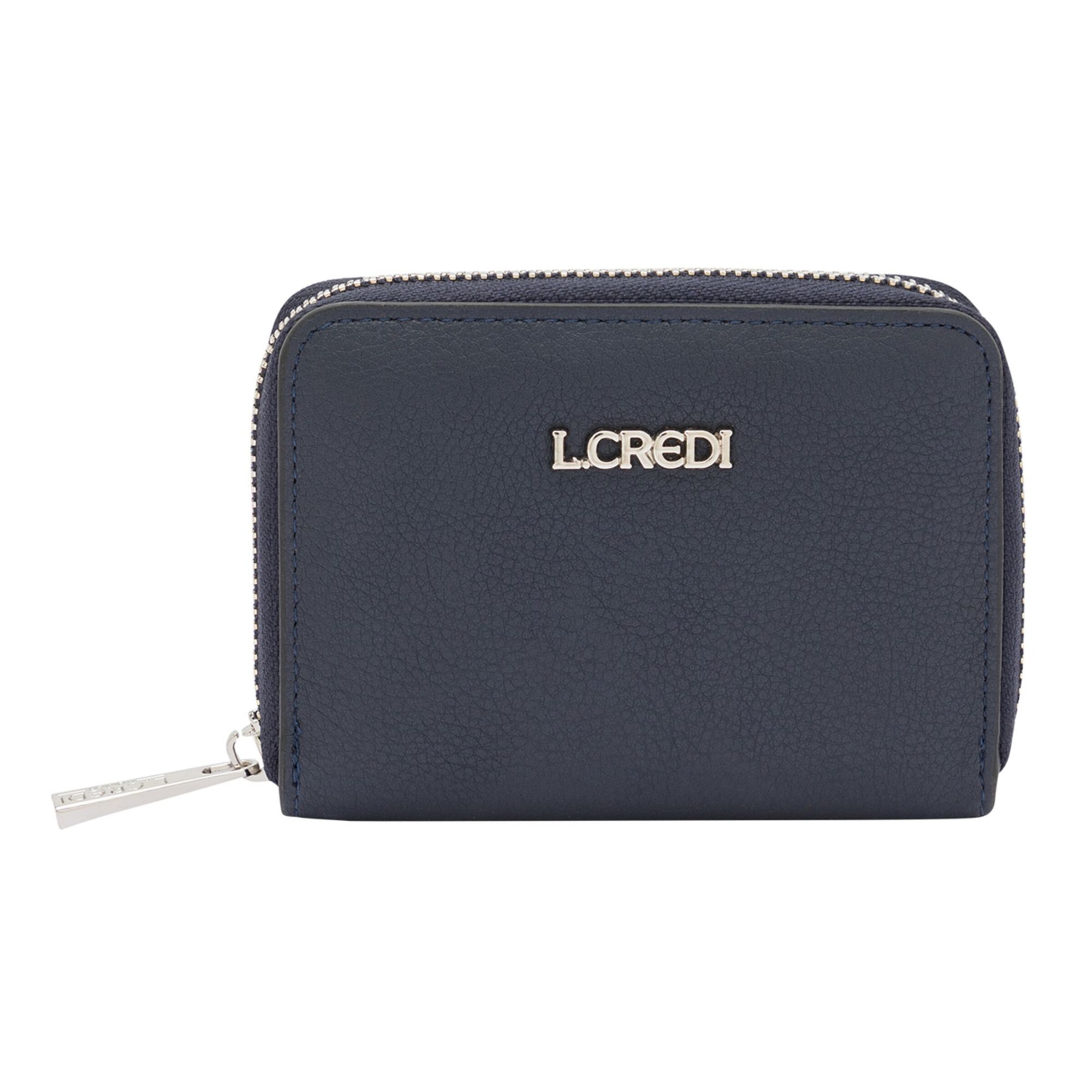 L.CREDI Wallet in Grey: front