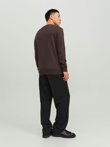 JACK & JONES Pullover 'Emil' in Braun