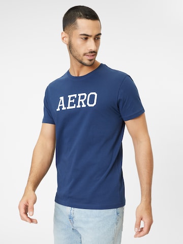 T-Shirt AÉROPOSTALE en bleu : devant