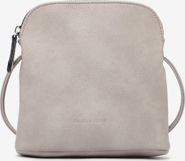 Sac bandoulière 'Emma' Emily & Noah en gris : devant