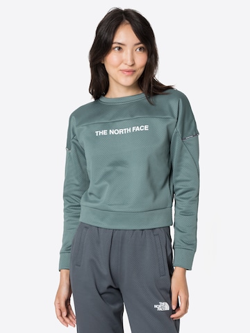 Sweat de sport THE NORTH FACE en vert : devant