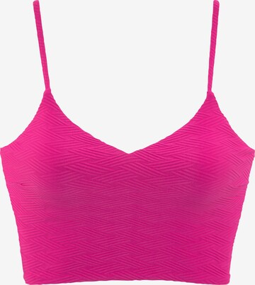 SUNSEEKER Bikini Top in Pink: front