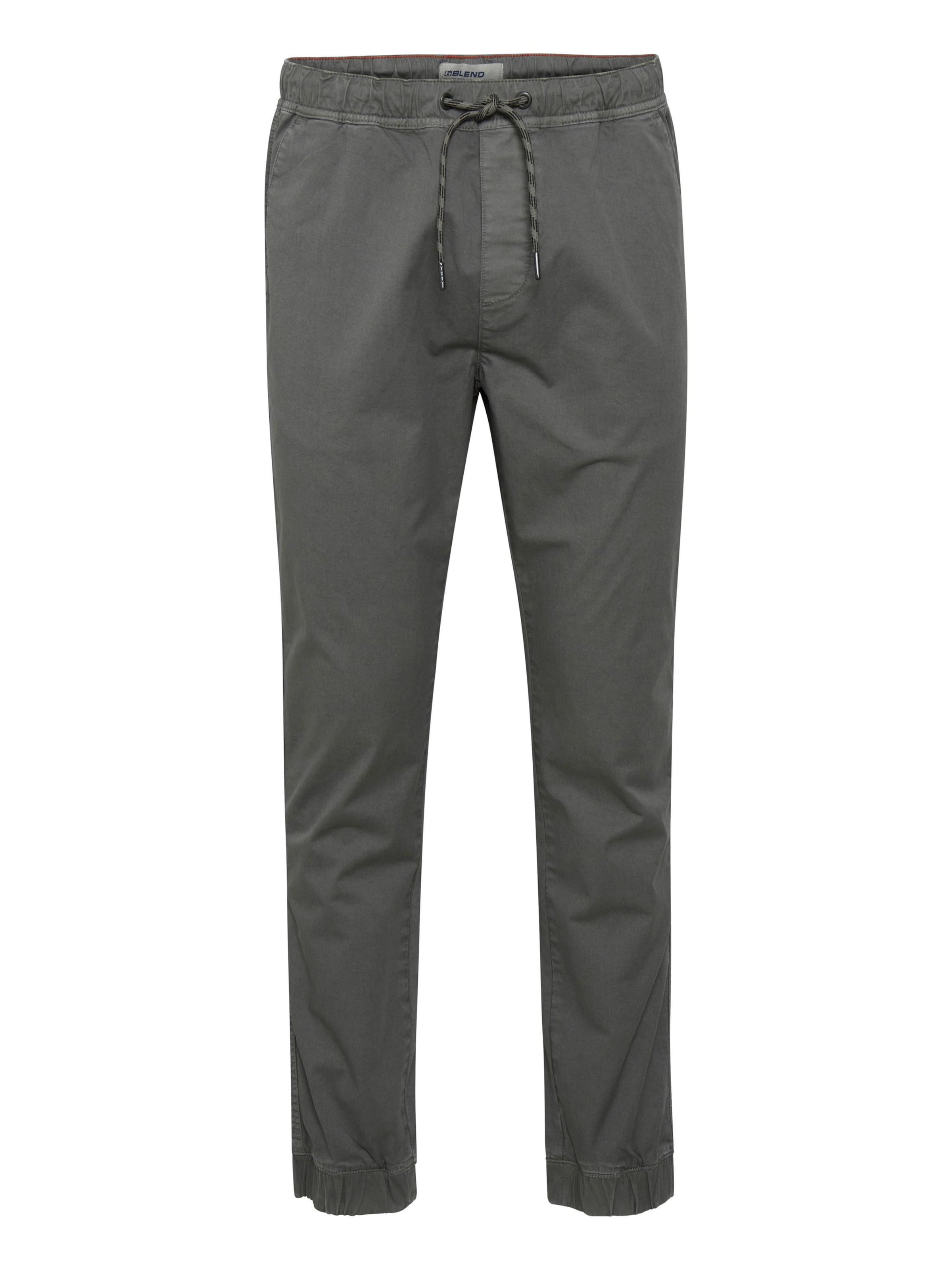BLEND - Tapered Calças 'Nimbu' em cinzento: frente