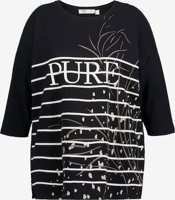 T-shirt Ulla Popken en noir : devant