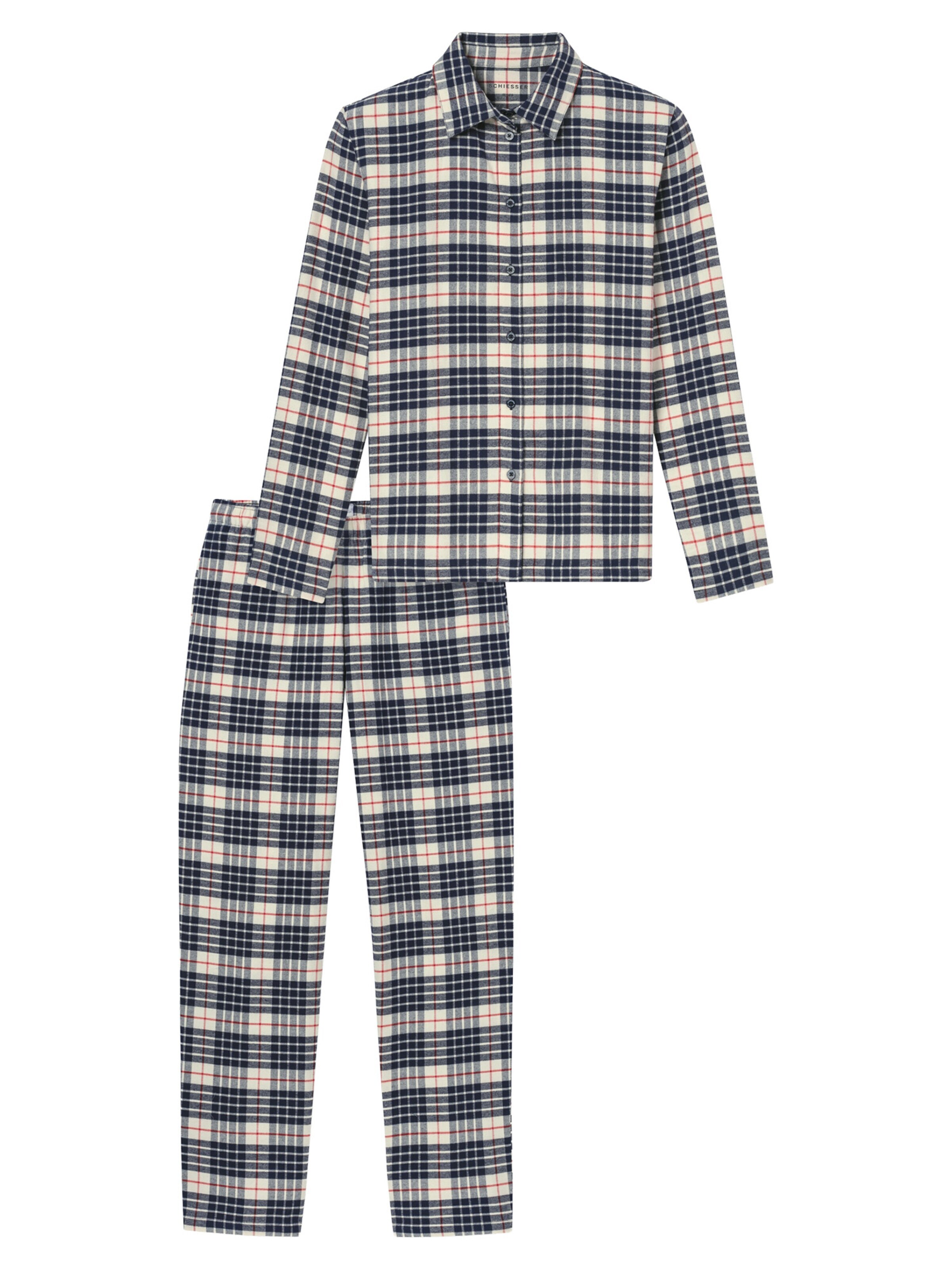 SCHIESSER Pajama 'Comfort Cotton' in Mixed colours: front