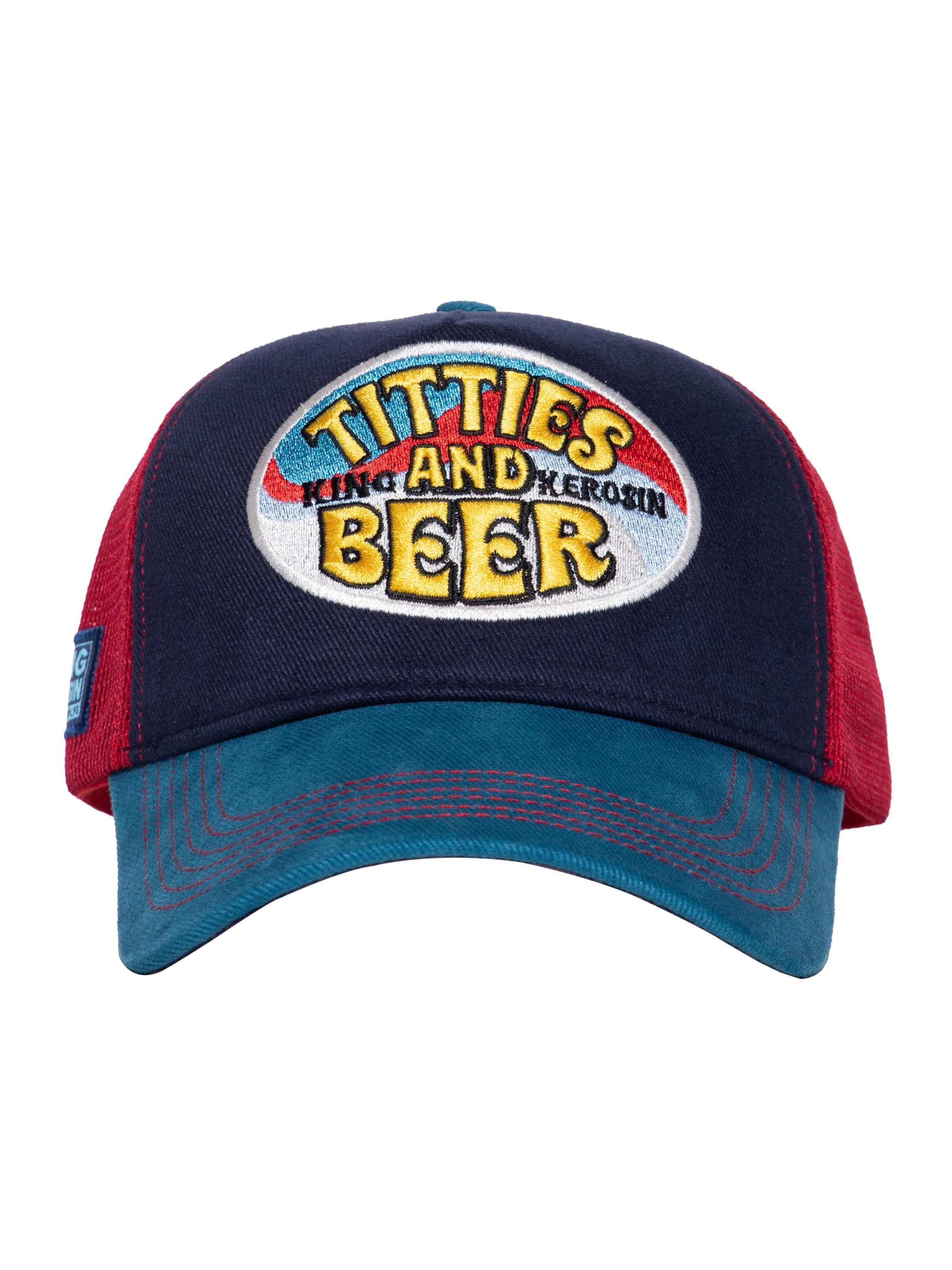 King Kerosin Cap 'Titties and Beer'‌‌‌‌‌ in Blau