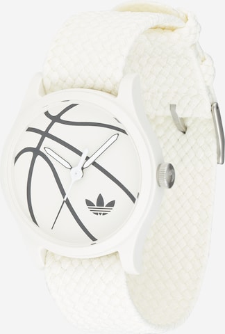 ADIDAS ORIGINALS Analogt ur 'GAME ONE' i hvid: forside