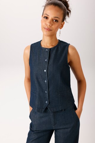 Aniston CASUAL Vest in Blue: front