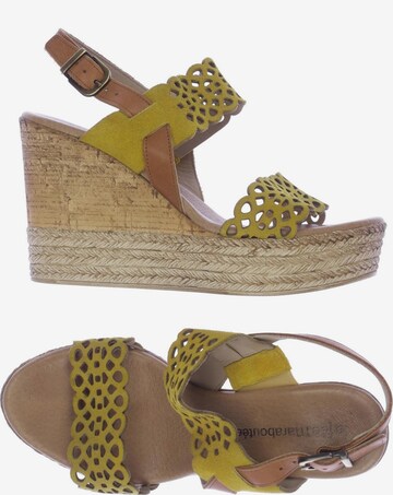 La Fée Maraboutée Sandals & High-Heeled Sandals in 39 in Yellow: front