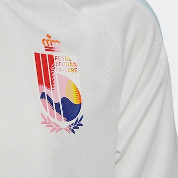 T-Shirt fonctionnel 'Belgium 22 Away' ADIDAS PERFORMANCE en blanc
