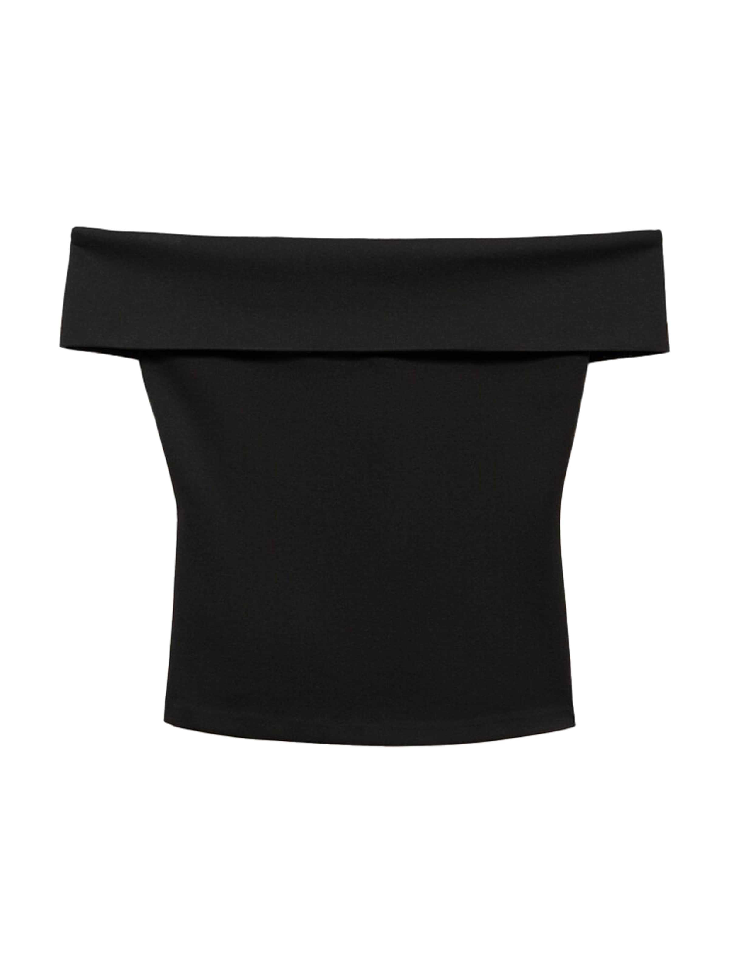 Top 'PEPE' de la MANGO pe negru: față