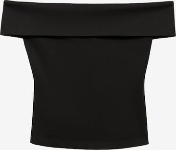 Top 'PEPE' de la MANGO pe negru: față