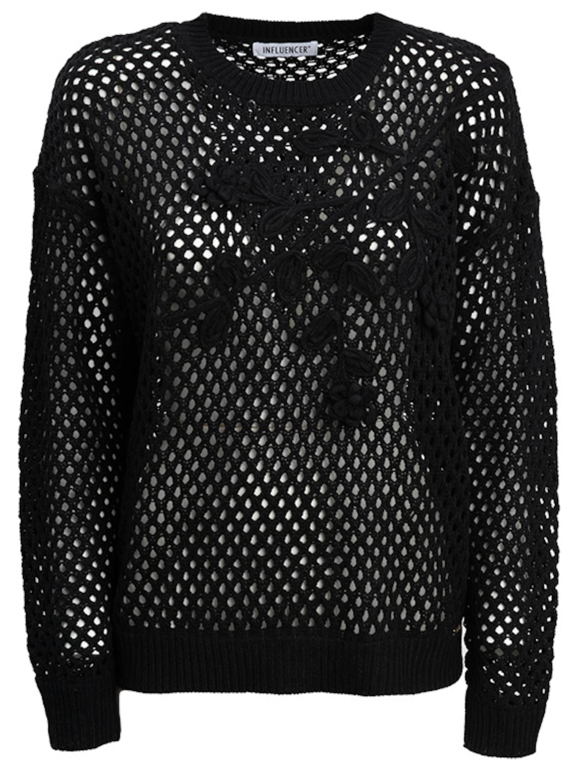 Pull-over Influencer en noir : devant