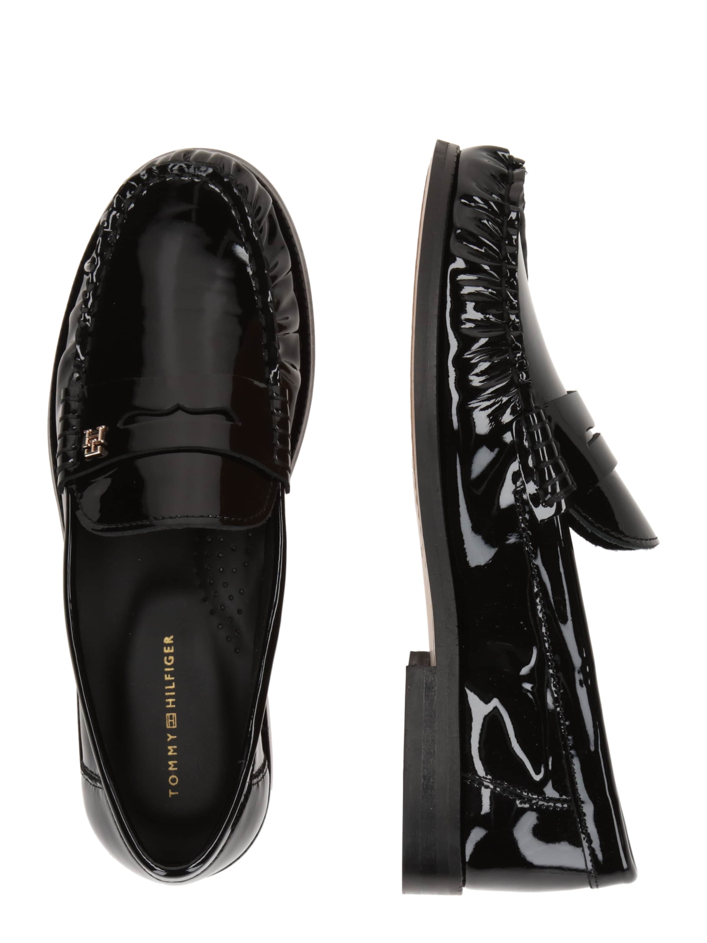 TOMMY HILFIGER Slipper in Schwarz