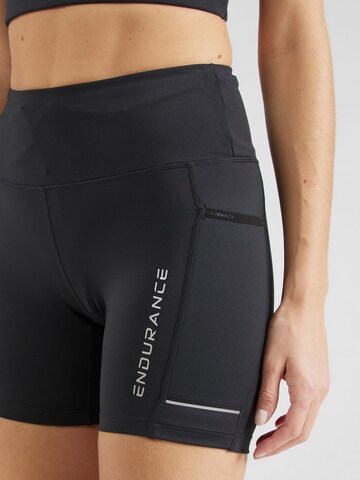 ENDURANCE Skinny Παντελόνι φόρμας 'Energy V2' σε μαύρο